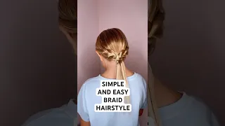 SIMPLE AND EASY BRAID HAIRSTYLE ❤️ Audrey and Victoria #hairstyle #hairdo #hairstyles