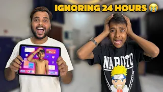 Ignoring Zeeshan For 24 Hours Challenge 😳 He Almost Cried 😭