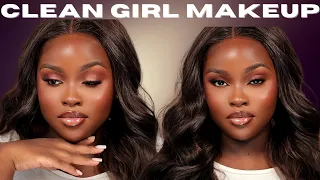 Clean Girl Makeup Look Dark Skin
