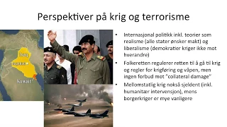 Samfunnsfag - Krig og terrorisme