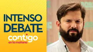 "¡LO ENALTECE!": Rechazo de Gabriel Boric a Bad Boys de Parisi desató debate en Contigo en La Mañana