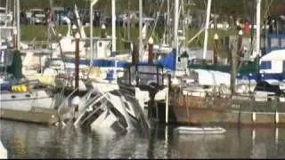 Tsunami causes West Coast Damage, Brookings Oregon 3/11/2011