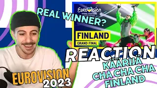 REACTION Käärijä - Cha Cha Cha 🇫🇮 FINLAND 🇫🇮 Eurovision 2023 Grand Final (SUBTITLED) | Reacción