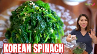 [NEW] NOT your ORDINARY Spinach!😋DELICIOUS & HEALTHY Korean Spinach [시금치나물] 간단하고 맛있게 무치는 꿀팁