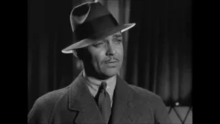 Clark Gable ,  Classic scene~   Manhattan Melodrama (1934)