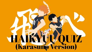 Haikyuu Quiz! (Karasuno Version) || How well do you know them? ||