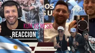 Reaccionando a Charla con KUN AGUERO - LIONEL MESSI VAMOS POR ESA COPA LEO🏆  (COMPLETA)