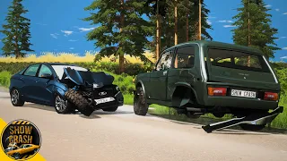 BeamNG Drive - Realistic Car Crashes #9