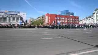Военный Парад 9 мая 2015 года в Новосибирске (Часть 1)