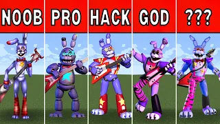 Pixel Art (NOOB vs PRO vs HACKER) Glamrock Bonnie in Minecraft