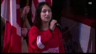 Jennifer Bellerose National Anthems Detroit Red Wings