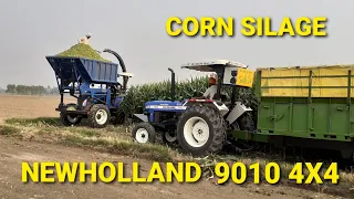 MAKING OF CORN SILAGE part-1 | NEWHOLLAND SILAGE MACHINE