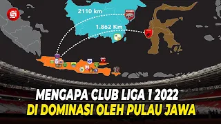 LIGA INDONESIA ATAU LIGA JAWA !!!  Nah Berikut Ini Sebaran Tim Liga 1  Di Indonesia