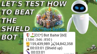 I Test Out The Shield Bot To Show You How It Works And How You Can Beat It! Lords Mobile.