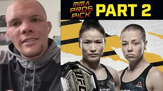 MMA Pros Pick ✅ Weili Zhang vs. Rose Namajunas - Part 2 👊 UFC 261