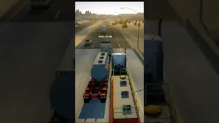 ATS Convoy Race ! Peterbilt VS Kenworth