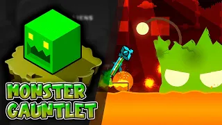 Geometry Dash – “Monster Gauntlet” Complete (All Coins)