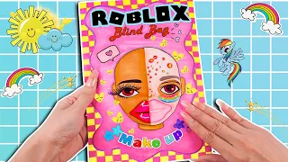 [🐾paper diy🐾] POP THE PIMPLES Compilation - Roblox Makeup Blind Bag 블라인드백 | ASMR DIY Paper