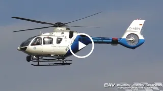 Eurocopter EC-135 - German Police D-HBPE - low approach at Memmingen Airport