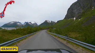 Driving in Norway - Finnsnes to Bergsbotn Viewing Platform - 4K60
