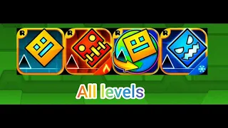 Geometry dash 2.11 All levels 3 coins 100% meltdown world subzero