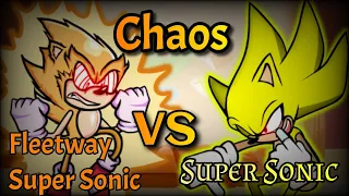 FNF | Fleetway Super Sonic Vs Modern Super Sonic Sings Chaos [COVER]