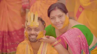 Best Wedding Cinematic Haldi shoot 2024 // Amit Nayak wed // AMIT STUDIO BORIA // 7873872872 //