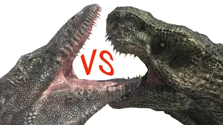 Long Battle 1vs1 ARBS｜Mosasaurus VS T-Rex  --  Animal Revolt Battle Simulator