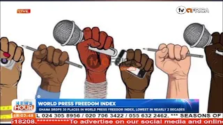 WORLD PRESS FREEDOM INDEX:  GHANA DROPS 30 PLACES IN WORLD PRESS FREEDOM INDEX, LOWEST IN NEARLY 2 .