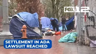 Settlement reached in ADA homeless camping lawsuit against Portland