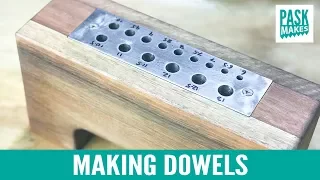 Making Dowels with a Homemade Dowel Plate