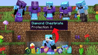 Minecraft Manhunt but Flowers Drop INSANE Items...