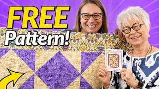 FREE Fast & Easy Diamond Quilt Block Pattern!
