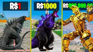 GODZILLA DE R$ 1 para R$1.000.000,00 no GTA 5!