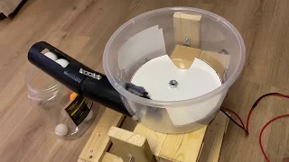 Ping pong robot: the ball loader testing