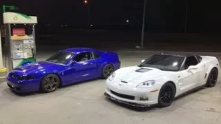 1300hp TT Cobra vs ZR-1 Corvette