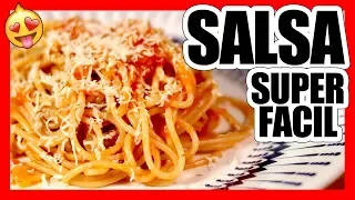 🍅 SALSA de TOMATE para LA PASTA!! La Más FÁCIL del MUNDO! 😲