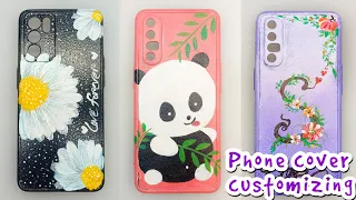 Mobile Back Cover Painting | DIY Mobile Cover Painting at Home |  Mobile Cover Painting Idea