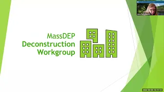MassDEP Reduce & Reuse Working Group Meeting April 30, 2024