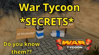 *SECRETS* I War Tycoon Roblox