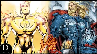 Superman Prime One Million VS Rune King Thor | BATTLE ARENA | Marvel VS DC