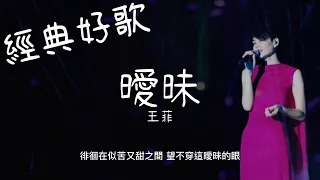 曖昧 - 王菲『徘徊在似苦又甜之間，望不穿這曖昧的眼』【動態歌詞/經典粵語歌曲/無廣告】