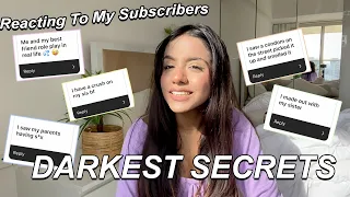 Reacting To My Subscribers DEEPEST DARKEST Secrets & Confessions*judging y'all*|VRIDDHI PATWA