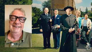 Mark Williams on S10 of Father Brown, cast changes, riding a bicycle while wearing a cassock & more!