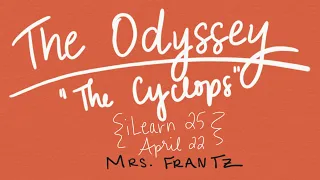 The Odyssey: The Cyclops