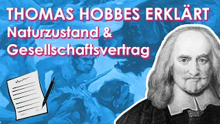 Naturzustand & Gesellschaftsvertrag - Thomas Hobbes erklärt - Leviathan | Einführung Philosophie