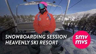 Snowboarding Session at Heavenly Ski Resort