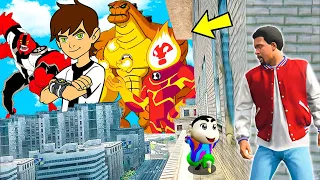 GTA 5 : Shinchan & Franklin Play HIDE AND SEEK Challenge WITH Lucky BEN 10 In GTA 5! (GTA 5 mods)