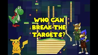 Who Can Complete Pikachu's Break the Targets Challenge in Smash REMIX (v1.2.0)