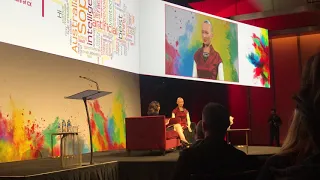 Sophia - The World's First Humanoid Robot Live on Stage - ADMA Global Forum 2018